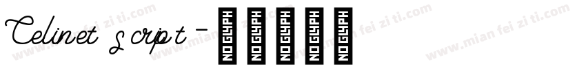 Celinet script字体转换